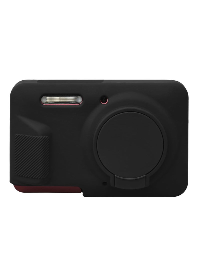 Silicone Case for KODAK PIXPRO FZ55 Digital Camera Soft Lightweight Protective Case Cover with Removable Lens Cover for KODAK FZ55 Accessories (Black) - Image 3