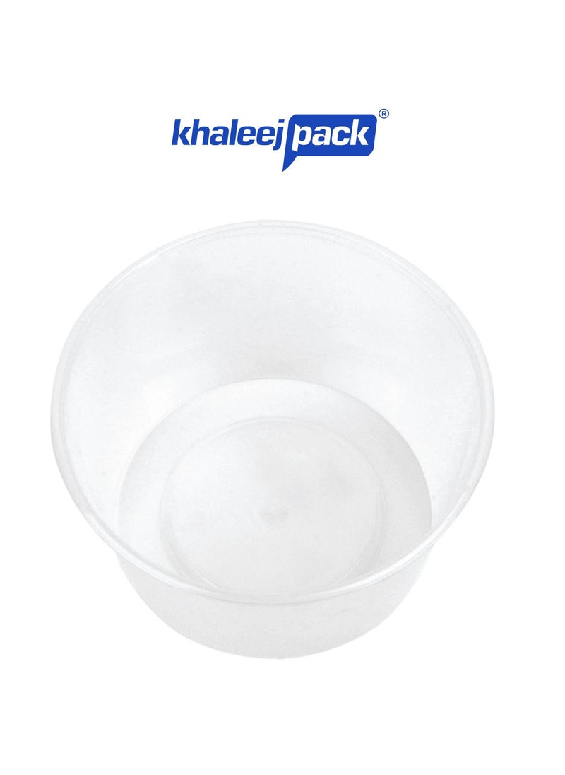 Khaleej Pack - Disposable Container With Lids Bowls For Food  Microwave Plastic Freezer Soup Pint Deli Round Containers 450 ml 10 PCS Kitchen Containers Storage Box Khaleej Pack - Image 1