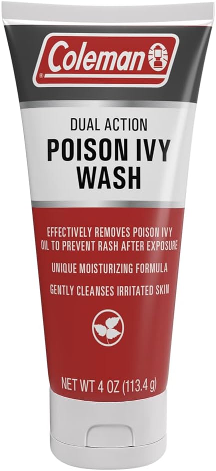 Coleman Poison Ivy Wash - Removes Irritants, Moisturizes Skin for Relief from Poison Ivy, Oak, Sumac, 4oz