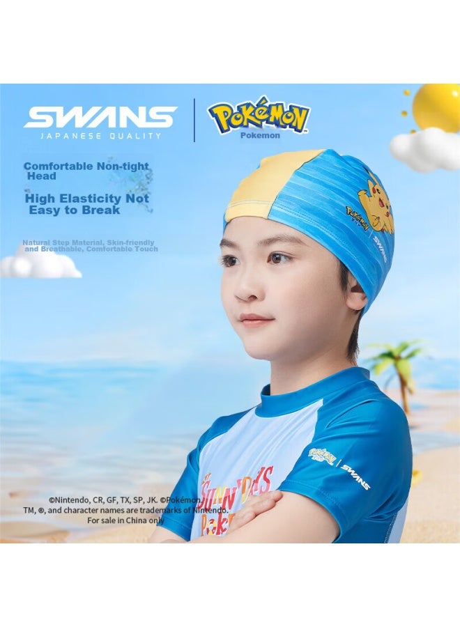 Speed Vision Suan Shiyong Swimming Cap For Children, Pokemon-style Ear Protection, Comfortable Waterproof Long Hair Special, Non-binding, 105, Pink, Small - Image 5