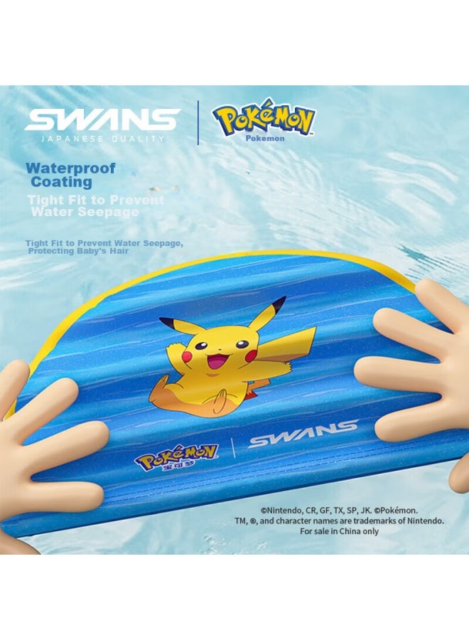 Speed Vision Suan Shiyong Swimming Cap For Children, Pokemon-style Ear Protection, Comfortable Waterproof Long Hair Special, Non-binding, 105, Pink, Small - Image 4