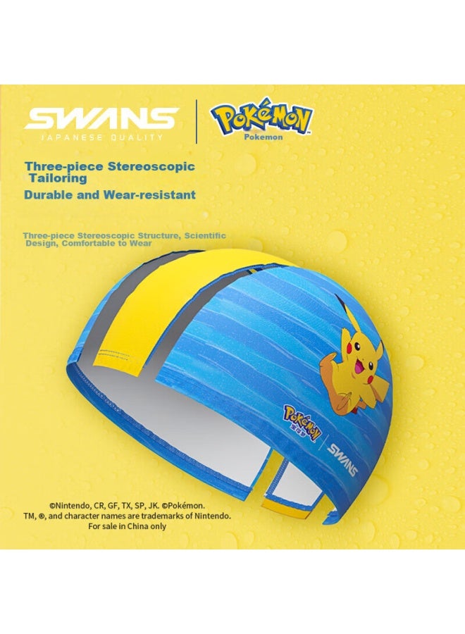 Speed Vision Suan Shiyong Swimming Cap For Children, Pokemon-style Ear Protection, Comfortable Waterproof Long Hair Special, Non-binding, 105, Pink, Small - Image 2
