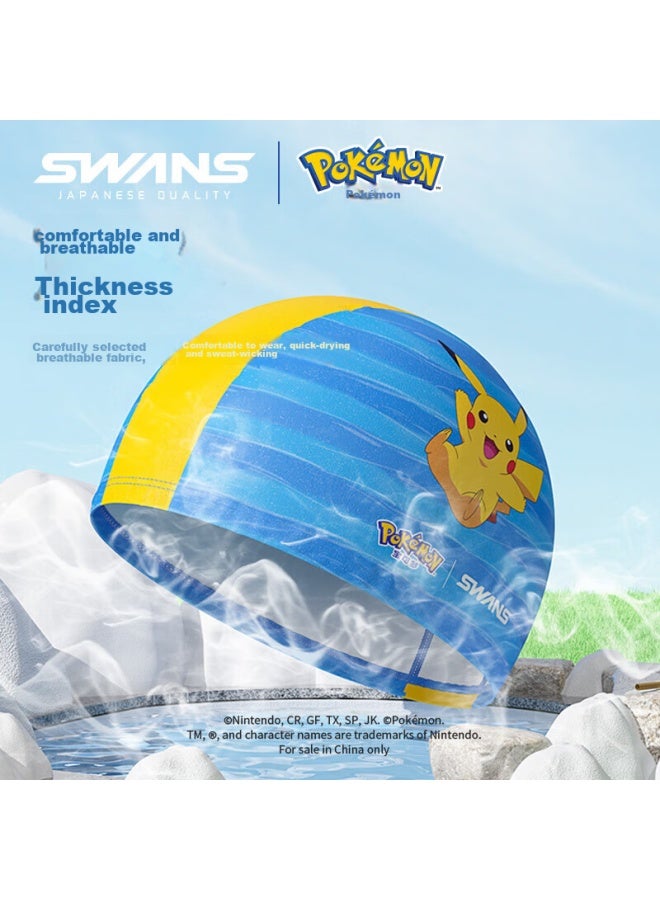 Speed Vision Suan Shiyong Swimming Cap For Children, Pokemon-style Ear Protection, Comfortable Waterproof Long Hair Special, Non-binding, 105, Pink, Small - Image 3
