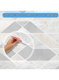 5 Pieces Tile Pen Wall Grout Restorer Pen Repair Marker Grout Filler Pen For Restoring Tile Grout Wall Floor Bathrooms And Kitchen (White) - pzsku/ZB7CF257193F8E415BE52Z/45/_/1711085841/2f4a0df0-9d98-4a33-a71f-b849455a8634