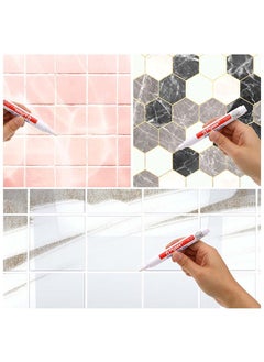 5 Pieces Tile Pen Wall Grout Restorer Pen Repair Marker Grout Filler Pen For Restoring Tile Grout Wall Floor Bathrooms And Kitchen (White) - pzsku/ZB7CF257193F8E415BE52Z/45/_/1711085843/155a69dd-2b35-499f-a762-b61da22ea217