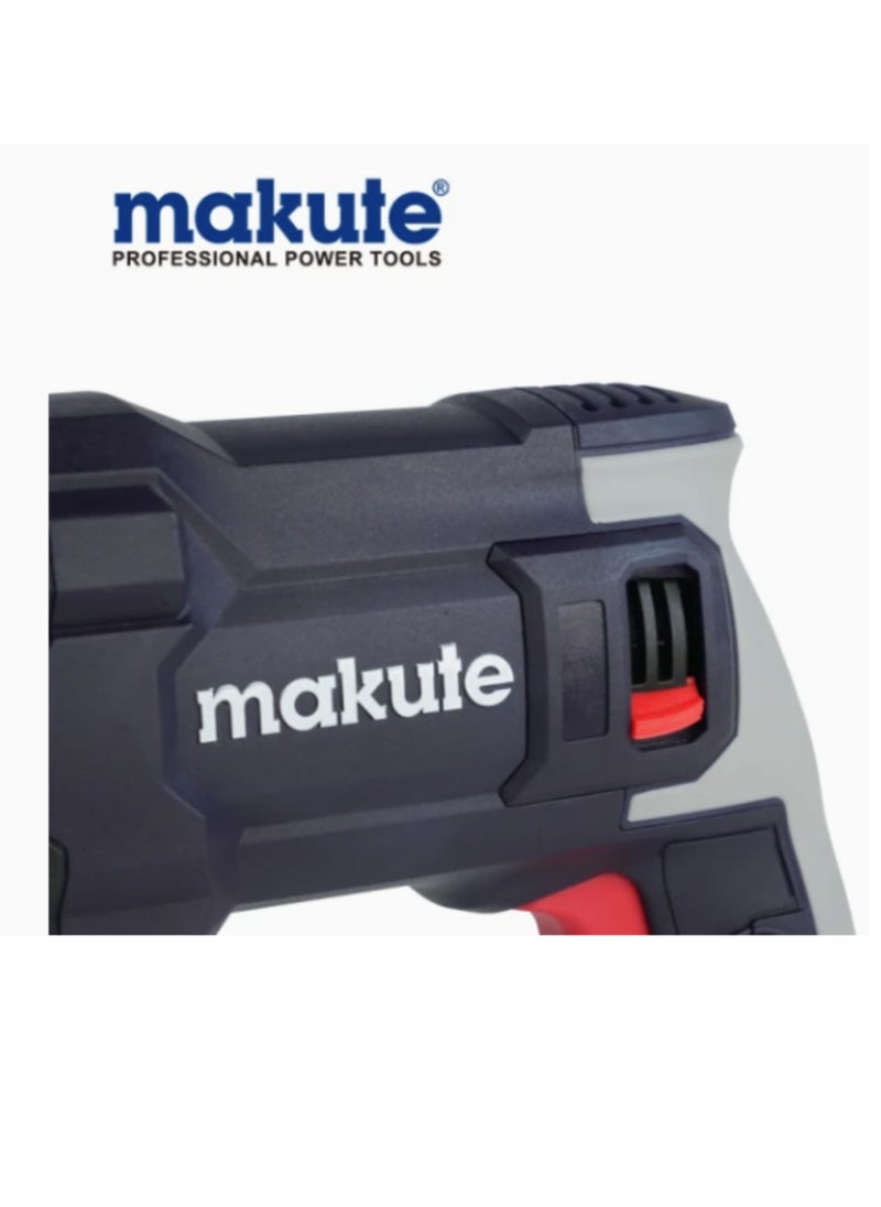 makute Makute 900W Electric Hammer Drill 900rpm 26mm Chuck Size Variable Speed 360° Rotatable Handle  Adjustable Drill Head for Home and Professional Construction Tasks (HD900)  - Image 3