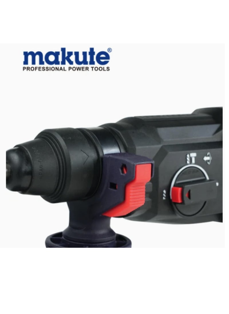 makute Makute 900W Electric Hammer Drill 900rpm 26mm Chuck Size Variable Speed 360° Rotatable Handle  Adjustable Drill Head for Home and Professional Construction Tasks (HD900)  - Image 4