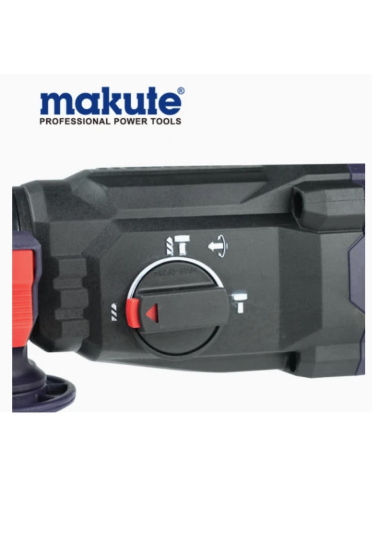 makute Makute 900W Electric Hammer Drill 900rpm 26mm Chuck Size Variable Speed 360° Rotatable Handle  Adjustable Drill Head for Home and Professional Construction Tasks (HD900)  - Image 5