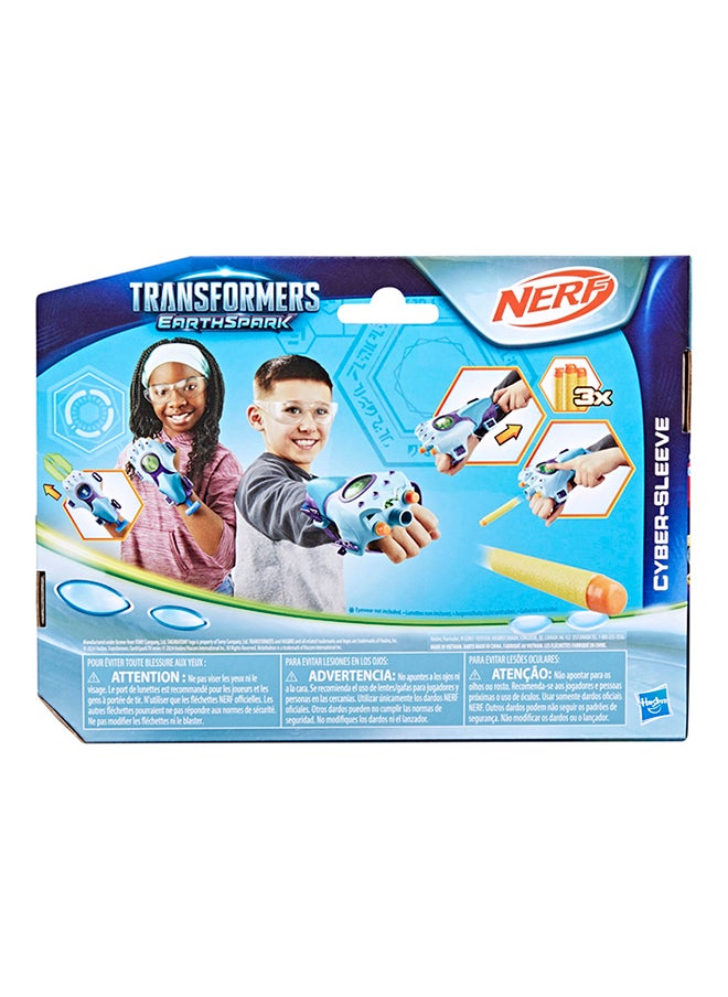 HASBRO - TRANSFORMERS Transformers EarthSpark Cyber-Sleeve Battle Blaster with 3 Nerf Darts and Cyber-Sword, Interactive Role Play Toys for Boys and Girls Ages 6 and Up  - Image 3