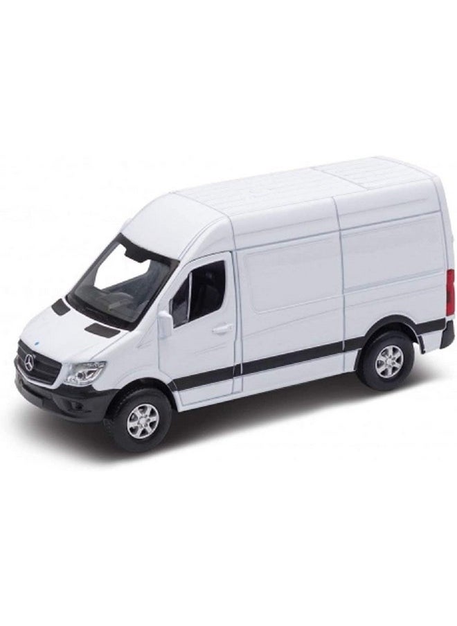 Kinsmart KiNSMART 2019 Mercedes-Benz Sprinter Cargo Van White 1:48 O Scale Die Cast Metal Model Toy Car w/Pullback Action  - Image 5