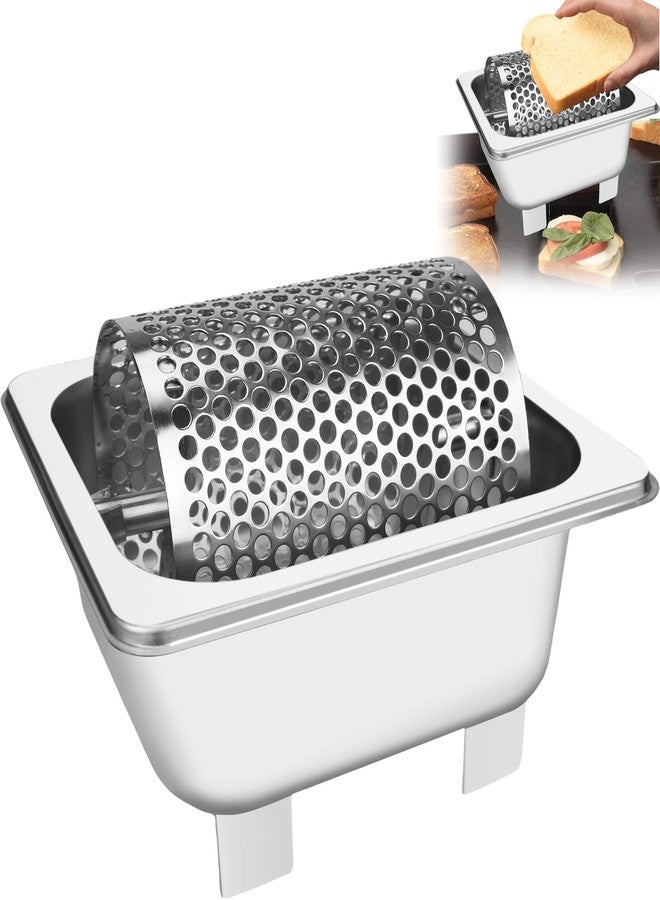 Rugam Stainless Steel Butter Wheel Butter Roller for Griddle Flat Top, Even Spread No Drip Butter Spreader, Ideal for BBQ Camping Burgers Buns and Outdoor Cooking - Image 1