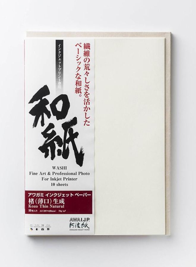 Awagami Factory Awagami FineArt Kozo Thin Natural - A3+ - Image 1