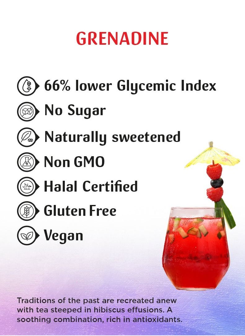 Just Chill Drinks Co. - Grenadine Syrup Made From 100% Real Fruit Extract 1 Litre - Image 1