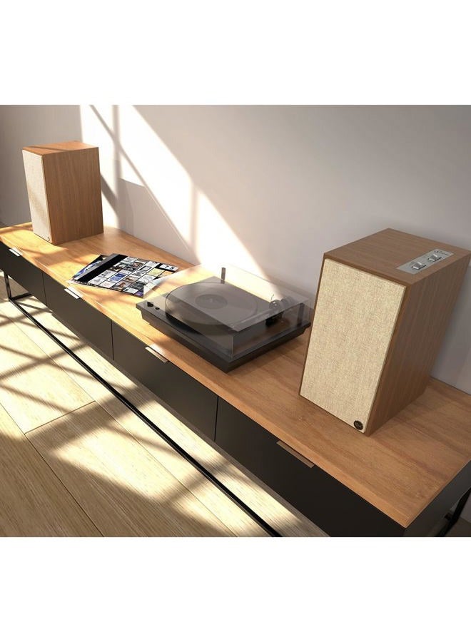 Klipsch The Sevens Heritage Inspired (Pair) Powered Speakers - Walnut - Image 3