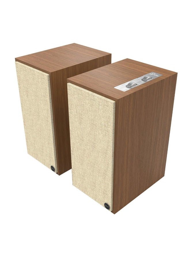 Klipsch The Sevens Heritage Inspired (Pair) Powered Speakers - Walnut - Image 1