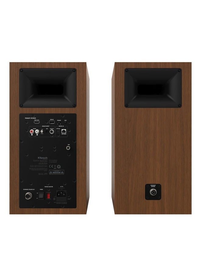 Klipsch The Sevens Heritage Inspired (Pair) Powered Speakers - Walnut - Image 2