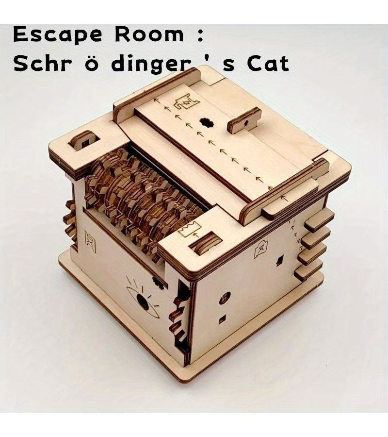 Quantum Physics Escape Room 3D Puzzle Brain Teaser DIY Yellow Model - Image 2