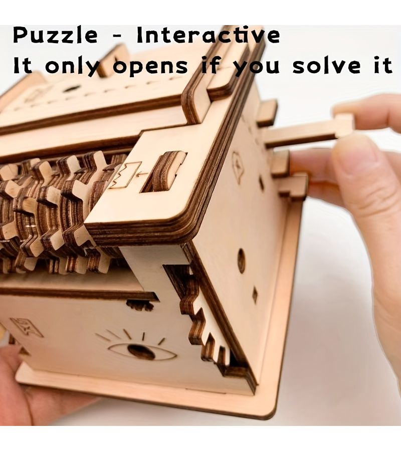 Quantum Physics Escape Room 3D Puzzle Brain Teaser DIY Yellow Model - Image 4