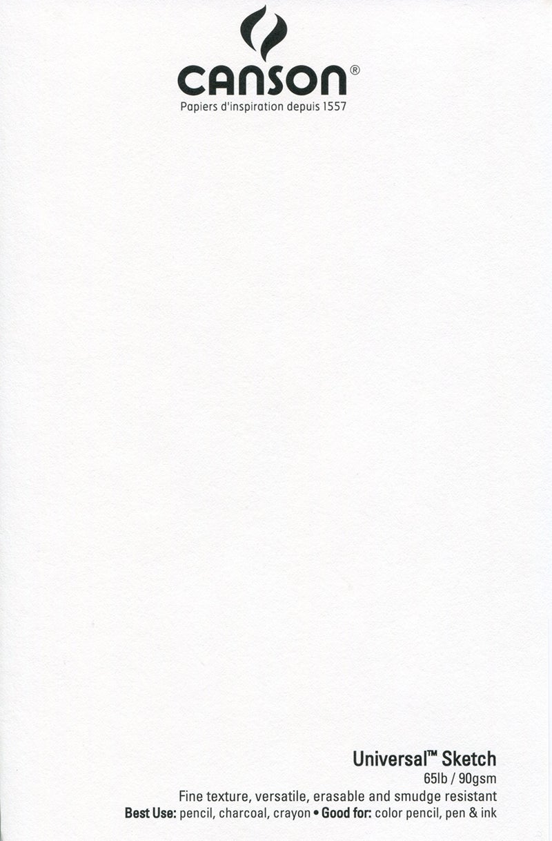 Canson 702-193 Universal Sketch Pad, Side Wire Bound, 11â€ x 14â€, White - Image 4