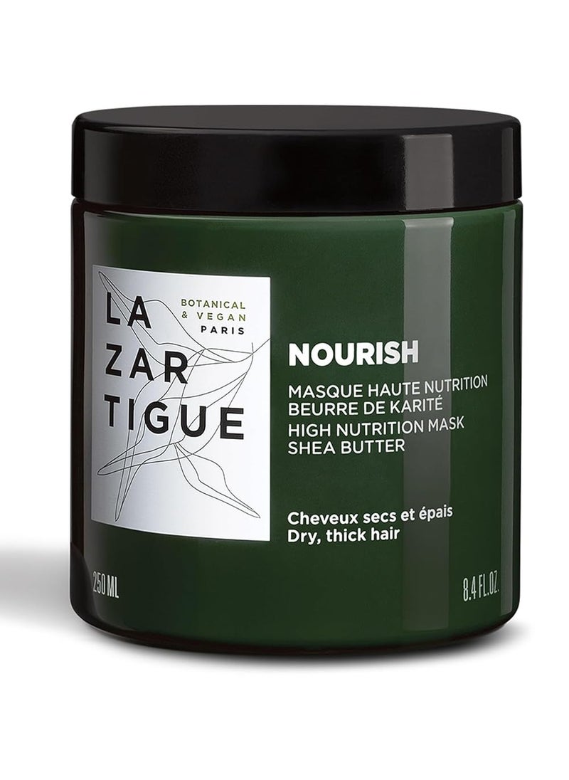 Lazartigue - Lazartigue Nourish Mask, Nourishes and Softens Hair Fibers, Super Creamy Formula, Suitable for Dry and Thick Hair,Vegan, Sulfate & Silicone Free - Image 1