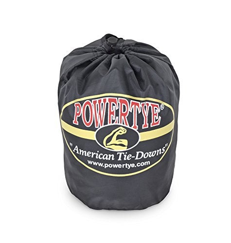 PowerTye 1.5in x 7ft Rubber Handle Ratchet Straps with SHEEPTEX Synthetic Sheepskin Soft-Tye w/Heavy Duty Latch-Hooks - 1,200 lb. WLL / 3,600 lb. Breaking Strength - Made in USA, Black (Pair) - Image 4