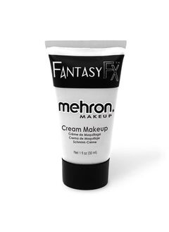 Makeup Fantasy FX Cream Makeup | Water Based Halloween Makeup | White Face Paint & Body Paint For Adults 1 fl oz (30ml) (White)
