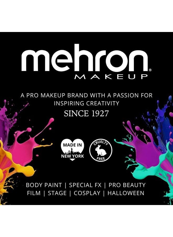 mehron - Makeup Fantasy FX Cream Makeup | Water Based Halloween Makeup | White Face Paint & Body Paint For Adults 1 fl oz (30ml) (White) - Image 1