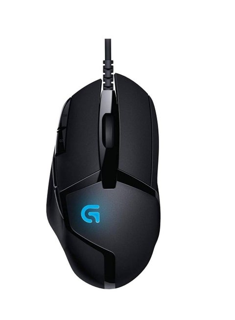 Logitech G402 Hyperion Fury Wired Gaming Mouse, 4,000 DPI, Lightweight, 8 Programmable Buttons, DPI Switch Button, Compatible with PC/Mac - Black