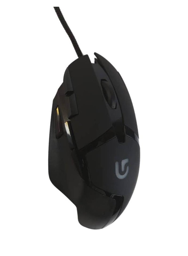 Logitech G402 Hyperion Fury Wired Gaming Mouse, 4,000 DPI, Lightweight, 8 Programmable Buttons, DPI Switch Button, Compatible with PC/Mac - Black
