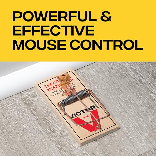 Victor M156 Metal Pedal Sustainably Sourced FSC Wood Snap Mouse Trap - 4 Wooden Traps - Image 2