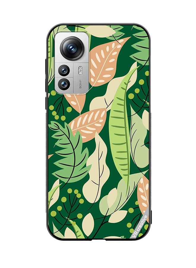 VR CREATIVE Protective Case Cover For Xiaomi 12 Pro Flower Design Multicolour - Image 1