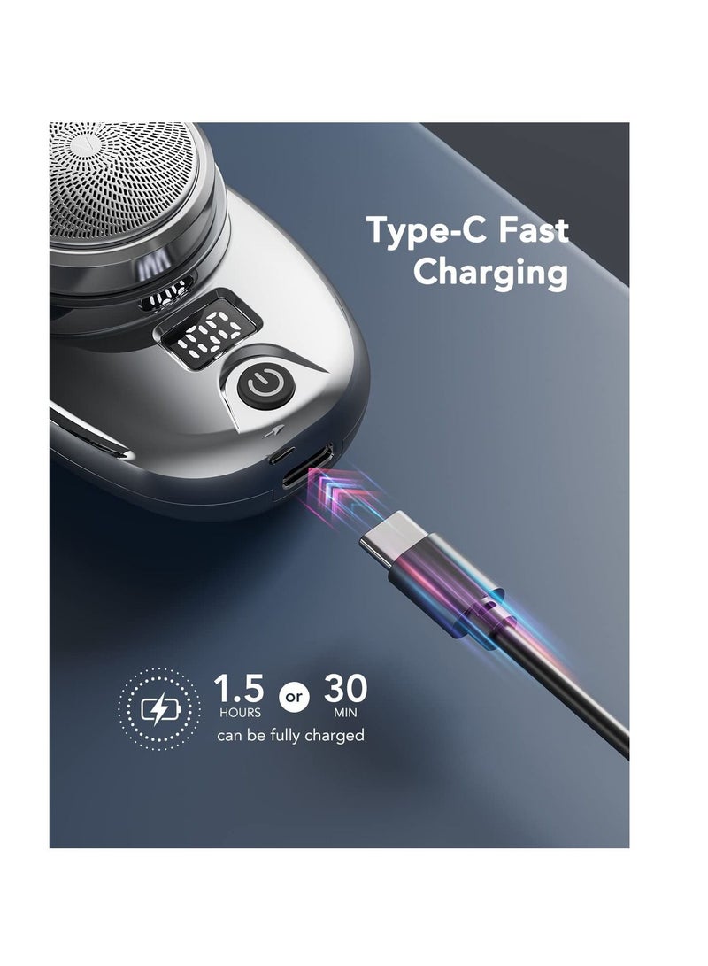general Mini Electric Razor for Men, New Upgrade Electric Shaver, Pocket Size Portable USB Rechargeable Waterproof Shaver - Image 2