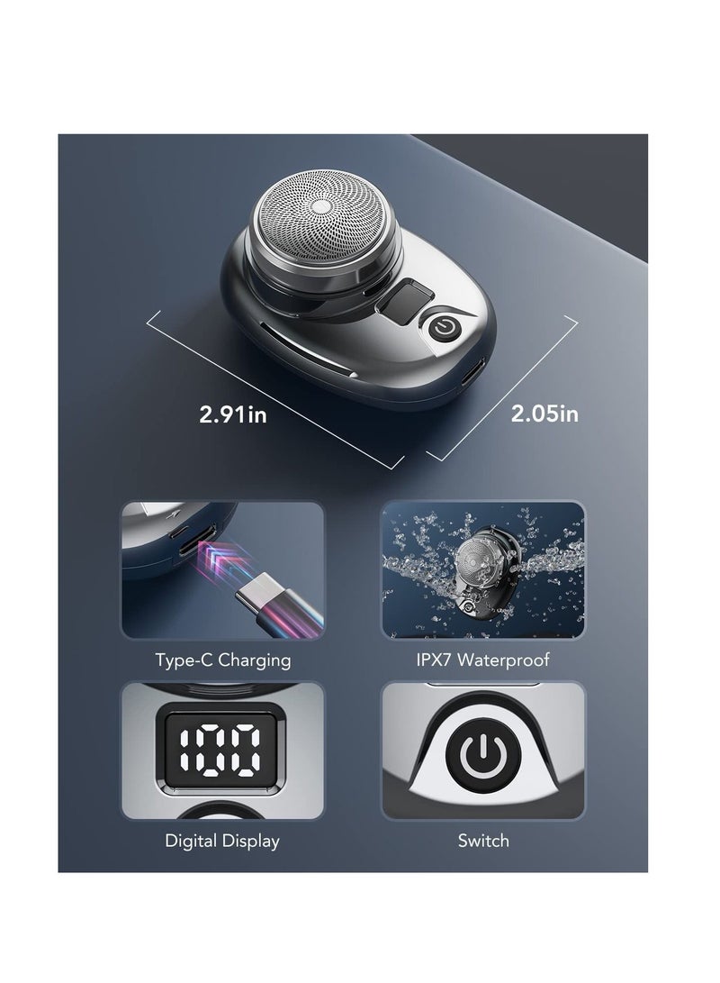 general Mini Electric Razor for Men, New Upgrade Electric Shaver, Pocket Size Portable USB Rechargeable Waterproof Shaver - Image 4