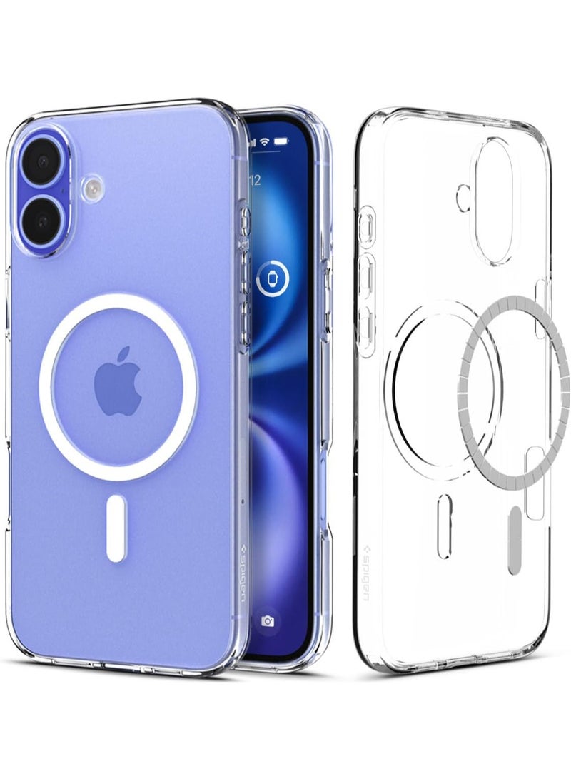 Spigen Liquid Crystal MagFit for iPhone 16 PLUS Case Cover with MagSafe (2024) - Crystal Clear - Image 1