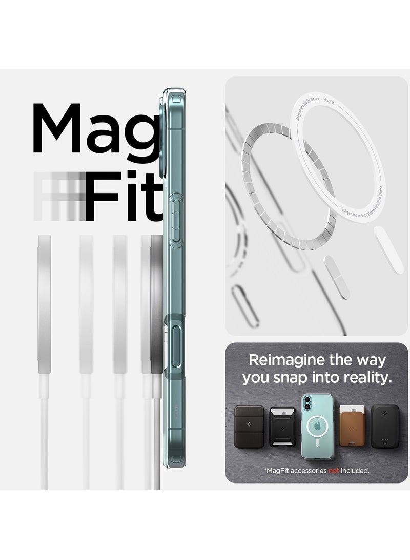 Spigen Liquid Crystal MagFit for iPhone 16 PLUS Case Cover with MagSafe (2024) - Crystal Clear - Image 3