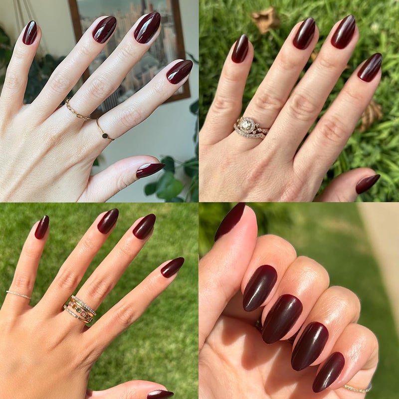 Olive & June Instant Mani Press-On Nails (Glue) | 42 Fake Nails, 21 Sizes | Non-Toxic, Long-Lasting Recycled Materials Realistic Look | Salon-Quality at Home | Medium, Almond | Obsessed - Image 5