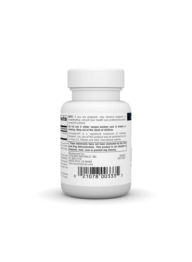 سورس ناتشورالز Source Naturals Pycnogenol 100 mg Proanthocyanidin Complex - 60 قرصًا - Image 3