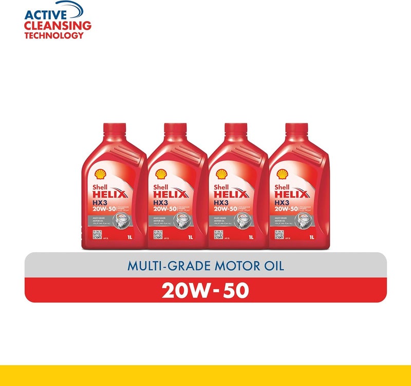 شل هيلكس HX3 20W-50 (1 لتر) (عبوة من 4) - Image 2