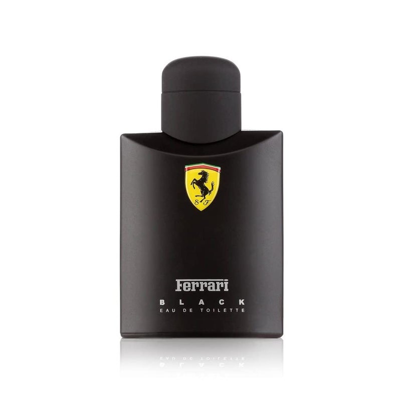 Ferrari Scuderia Black | Eau de Toilette Natural Spray | Fragrance for Men | Aromatic Fougere with Citrus, Fruit, Cinnamon, and Vanilla Scent | 125 mL / 4.2 fl oz - Image 1