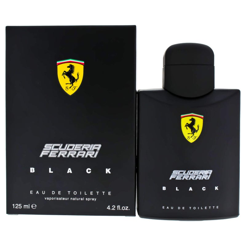 Ferrari Scuderia Black | Eau de Toilette Natural Spray | Fragrance for Men | Aromatic Fougere with Citrus, Fruit, Cinnamon, and Vanilla Scent | 125 mL / 4.2 fl oz - Image 4