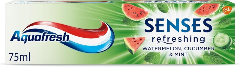 Aquafresh Senses Refreshing Watermelon Cucumber Mint Toothpaste 75 ml - Image 1