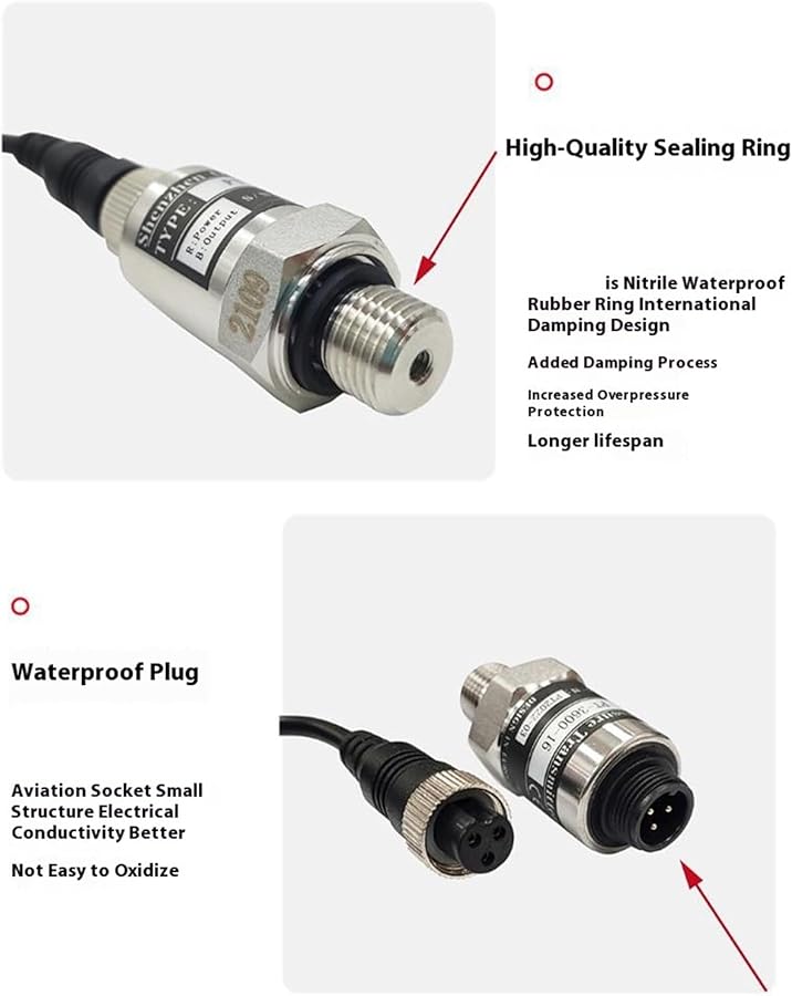 G1 4 Port Metal Pressure Sensor Transmitter For Pumps Systems - Image 5