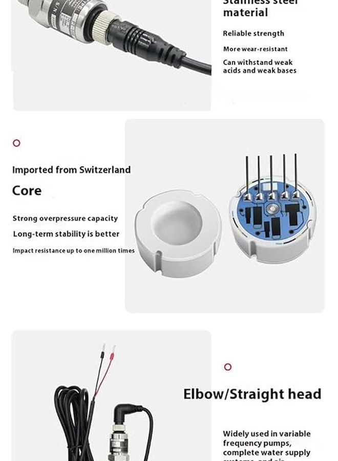 G1 4 Port Metal Pressure Sensor Transmitter For Pumps Systems - Image 3
