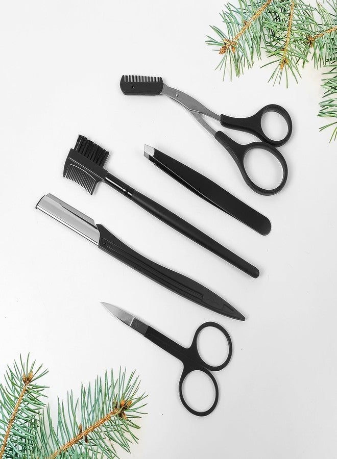 Exxelo (𝟓 𝐘𝐞𝐚𝐫 𝐖𝐚𝐫𝐫𝐚𝐧𝐭𝐲) Professional Eyebrow Trimming Set for Women & Men - Durable Scissors, Grooming Tools for Precise Shaping | Ideal for Salon & Home Use - Image 5