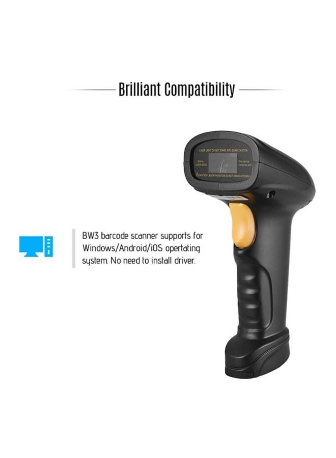 NIBEMINENT BW3 Barcode Reader Black/Orange  - Image 2