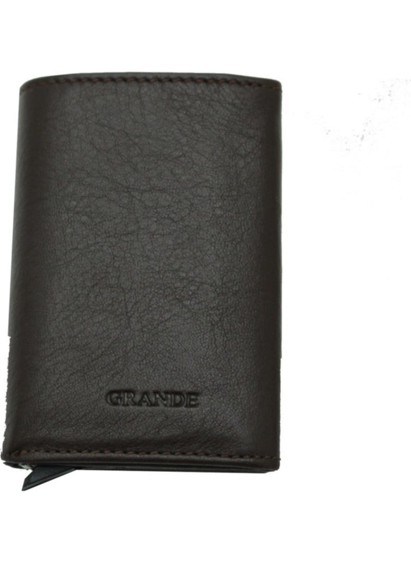 Grande - Gd 725 Leather Mechanism Men's Wallet-Card Holder - Image 1
