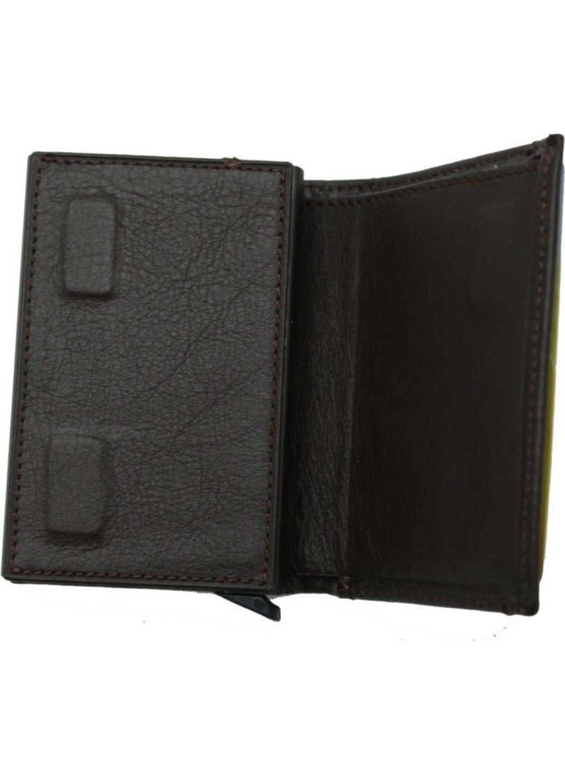 Grande - Gd 725 Leather Mechanism Men's Wallet-Card Holder - Image 1