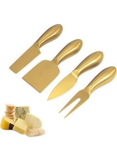 Chavin Stainless Steel 4 Piece Gold Cheese Knife Set Cheese Slicer CIN620SR  - Image 1