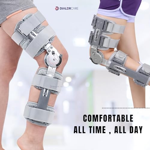 DIALDRCARE Nylon Hinged Knee Support Brace Adjustable Stabilizer For Men And Women (Adjustable 52 Cm To 65 Cm) - Image 5