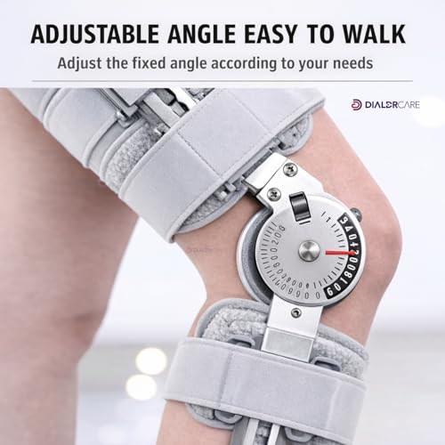 DIALDRCARE Nylon Hinged Knee Support Brace Adjustable Stabilizer For Men And Women (Adjustable 52 Cm To 65 Cm) - Image 3